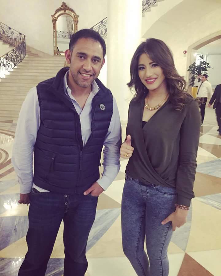 ArabwoodTV's tweet photo. النجم عمرو مصطفى مع النجمة الشابة هايدي موسى #عرب_وود https://t.co/jYhkKWkck4