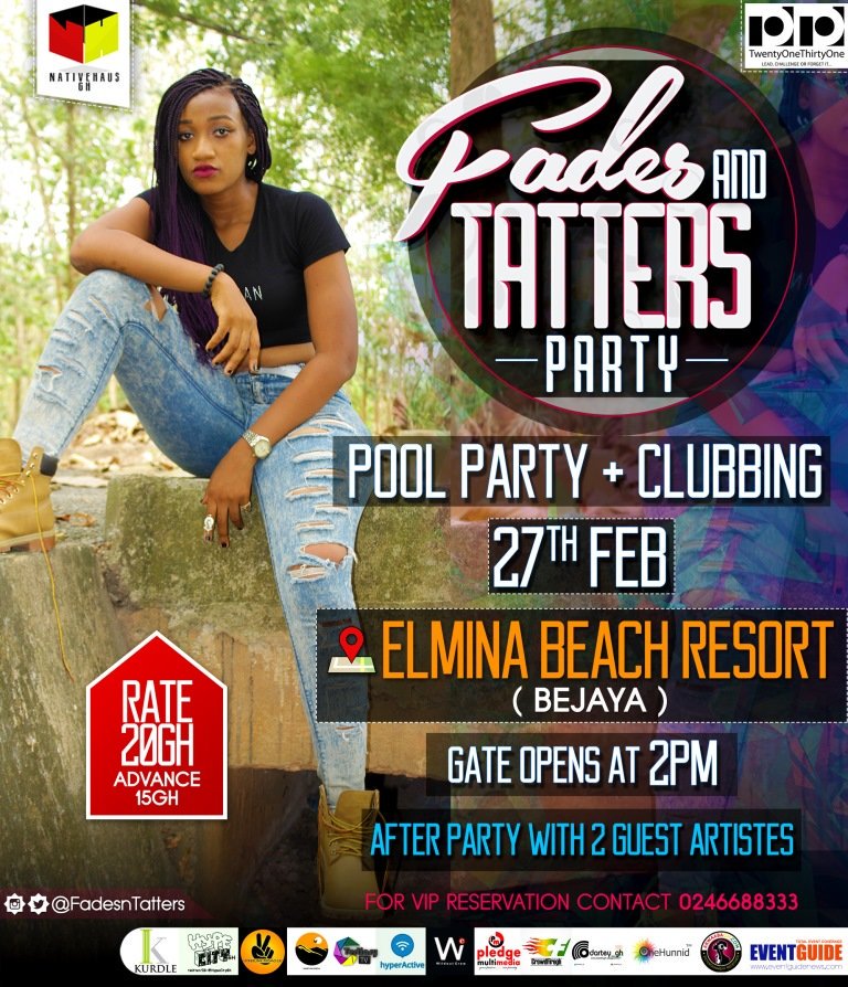 IamMike_El's tweet photo. #FadesnTattersParty the hottest outdoor and club event ever to hit Cape Coast by Storm come 27 Feb inside Bejaya https://t.co/7T3M8wNV2Y