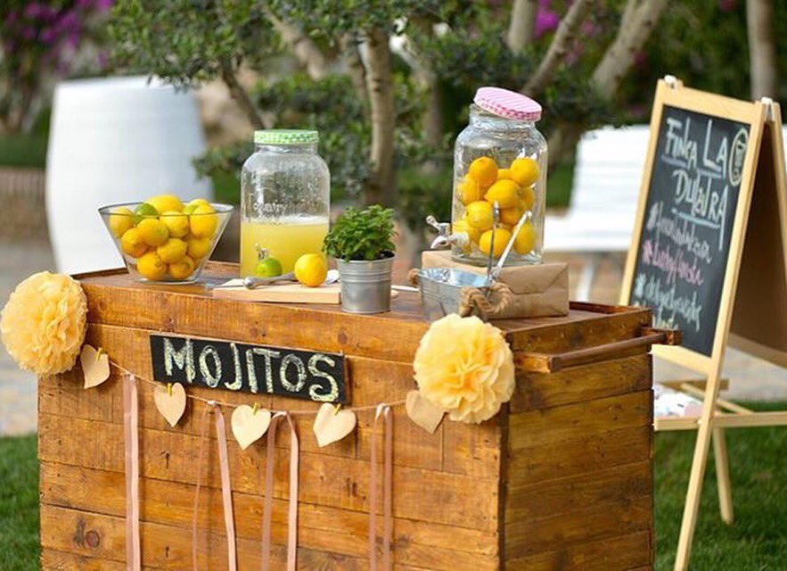 Hoy os enseñamos nuestro carrito de mojito, perfecto para cualquier evento al aire libre!🍋 #mojito #eventos #fiestas