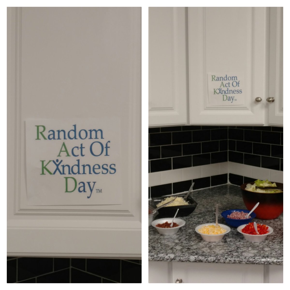 tklinger29's tweet photo. Happy national act of kindness day!  Free lunch for the associates! https://t.co/6Mc1P0MPl1