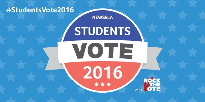 Increasing civic literacy empowers students 2 engage
Check out Students Vote 2016 w <a href="/Newsela/">Newsela</a> newsela.com/students-vote/