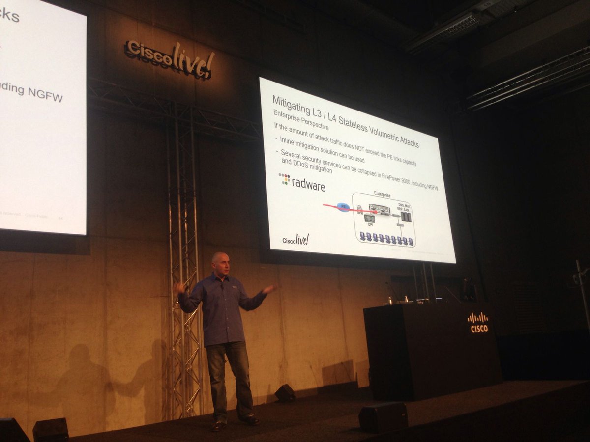 radware's tweet image. A review of Radware #DDoS mitigation on #CiscoFirePOWER at #CLEUR