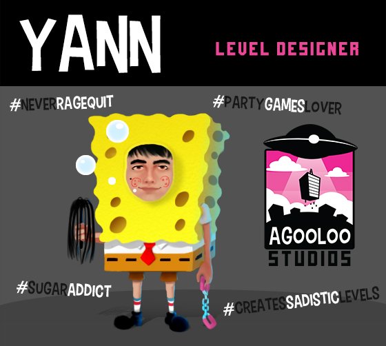 AgoolooStudios's tweet photo. Today, let us introduce you Yann, the most pervert level designer of the planet!
#Agooloo #SoccerDash #IndieGameDev https://t.co/CqwkzQHARe