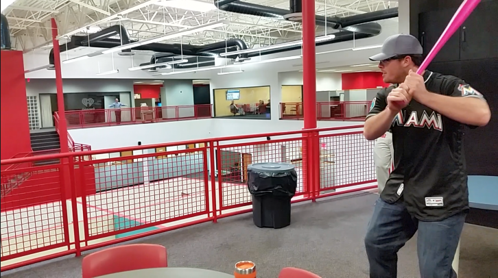 CastronovoShow's tweet photo. Wiffle ball fun w/ @bour41 &amp; Derek Dietrich of the Miami @Marlins! WATCH: https://t.co/QDws9cQUOZ https://t.co/smaxI7YOSs