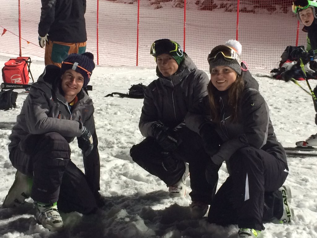 <a href="/JRSkiracing/">JRSkiracing</a> coaches talking tactics at the Dual Slalom #englishchamps #Bormio