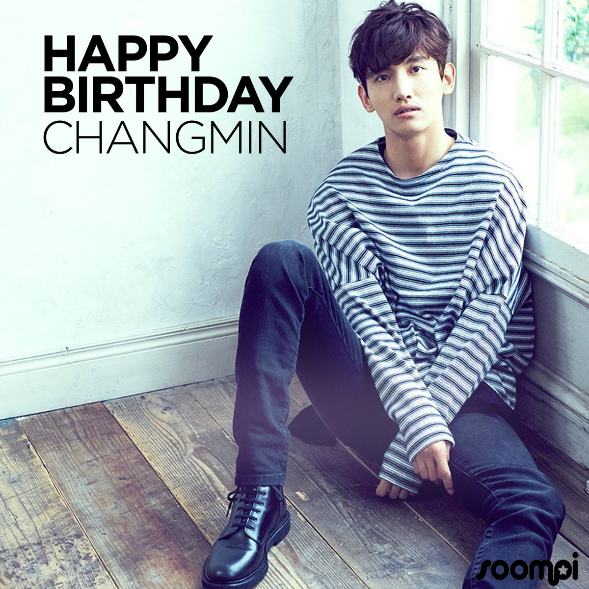 soompi's tweet photo. Happy Birthday to #TVXQ's Changmin! #HappyChangminDay https://t.co/qzhjxQwYGh https://t.co/dOPCg2KOzK