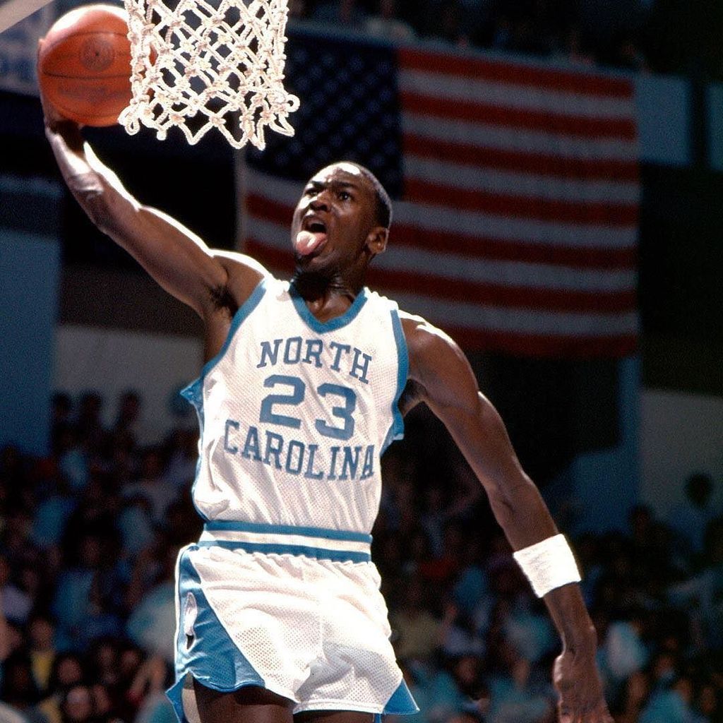 michael jordan north carolina converse