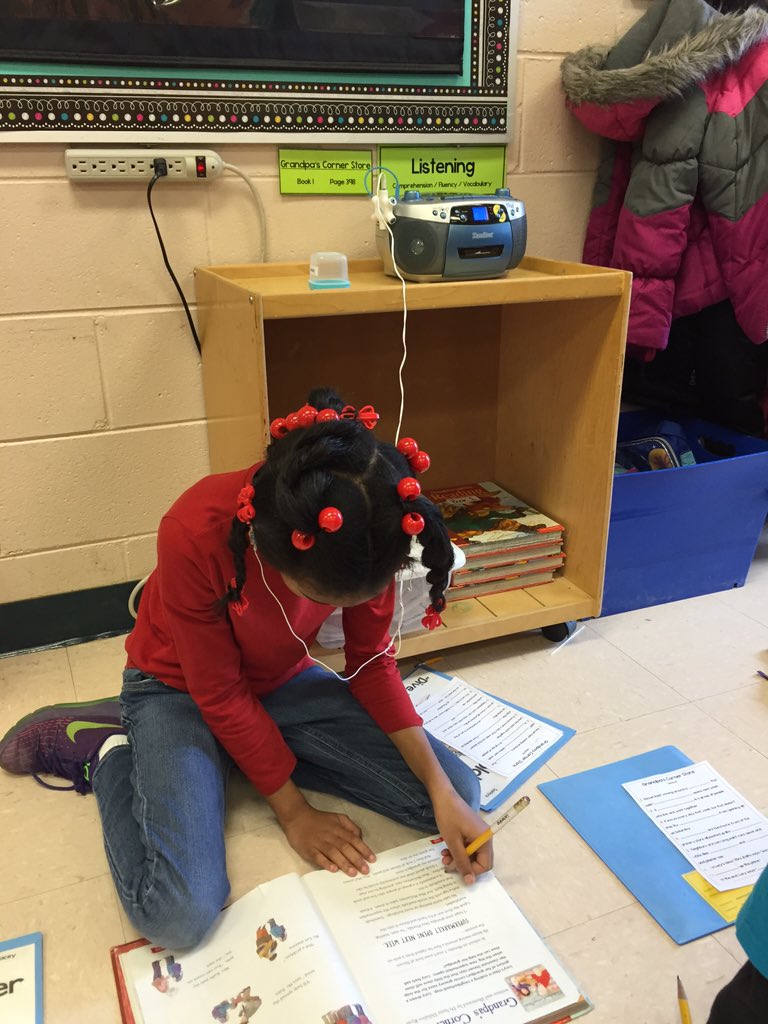 Listening Literacy Center #VanceGoesDIGITAL #DLDay  #rocketpride <a href="/DabneyElem/">DabneyElemSchool</a> <a href="/oneomega/">Dr. Michael Putney</a>
