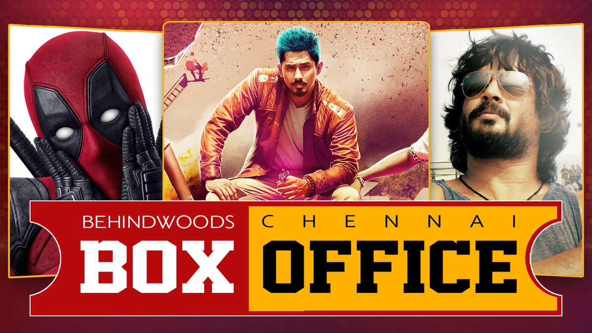 behindwoods's tweet photo. #Siddharth's #JilJungJuk pushes #Madhavan's #IrudhiSuttru #BWBoxoffice #Deadpool 
https://t.co/584HsKl3Mm https://t.co/OI3g6XW3p1