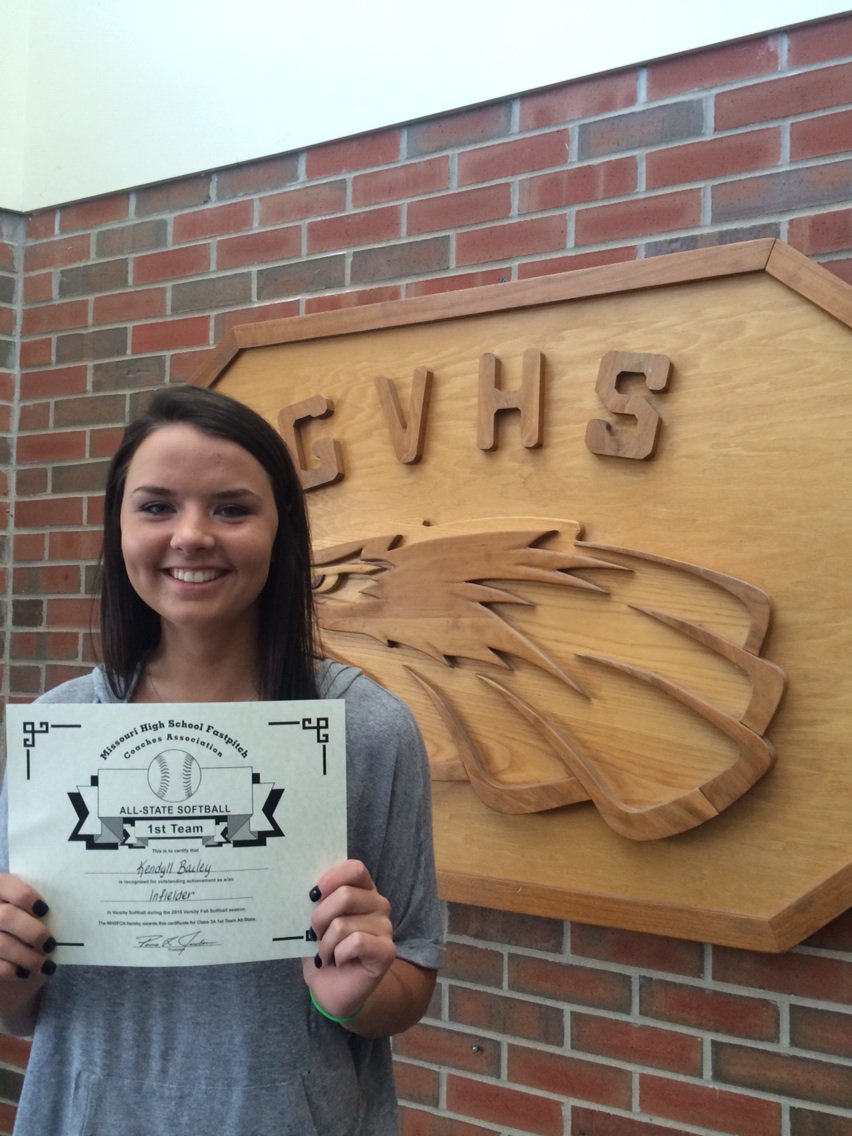 GVHSActivities's tweet photo. Congrats GVHS's  Kendyll Bailey, Class 3A 1st Team All-State, Softball Infielder! @AlthausEJC @ZinkeEJC https://t.co/b8gP61JsCX