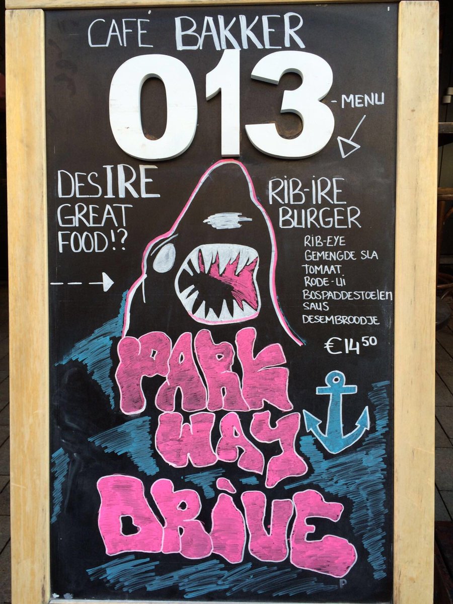 Vanavond naar <a href="/013/">013 Poppodium</a> ??! Pitstop bij Bakker, conjo lekkere Rib-Ire Burger voor weinig!! <a href="/parkwayofficial/">Parkway Drive</a> #parkwaydrive