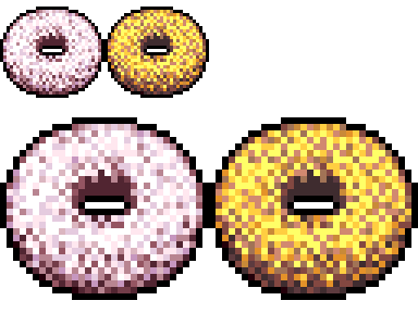 こやまなつみ Twitterissa 今日のドット絵 制作時間計一時間半 ドット絵 Pixelart 某ドーナツシリーズにココナツチョコレートとゴールデンチョコレート追加 Https T Co Np6ryg7piq