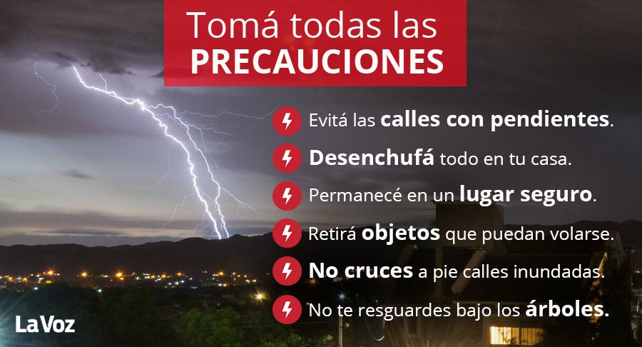 LAVOZcomar's tweet photo. ¡Estemos preparados! RT a estos consejos para saber qué hacer ante una tormenta https://t.co/kqHDXV7bBi https://t.co/ma4JwKcMX6