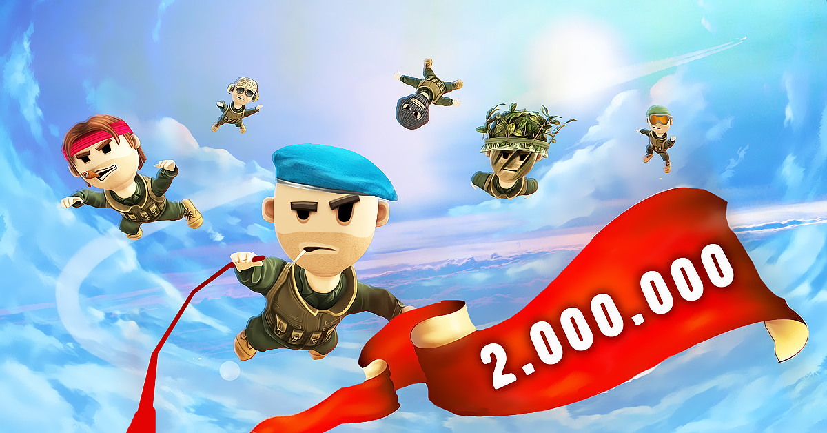 PocketTroops's tweet photo. Pocket Troops army numbers more than 2 million players worldwide now! #indiedev #gamedev #iosgame #androidgames https://t.co/z7EIdtRbcg