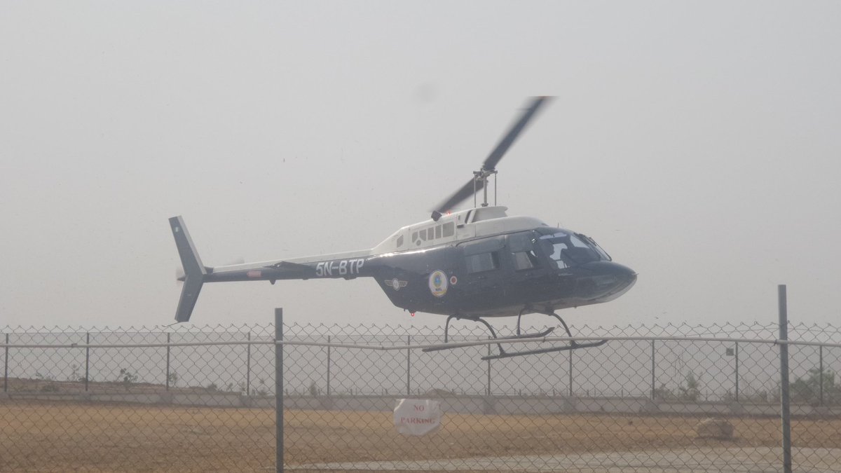 kaffyabdul's tweet photo. Helicopters to be flag off at IAC Ilorin. #Saymaigida #IACHelicopterFlagOff. @Ayourb @KwaraAPC @VOFNKwara @Kwara247 https://t.co/sP8kRMkEQt
