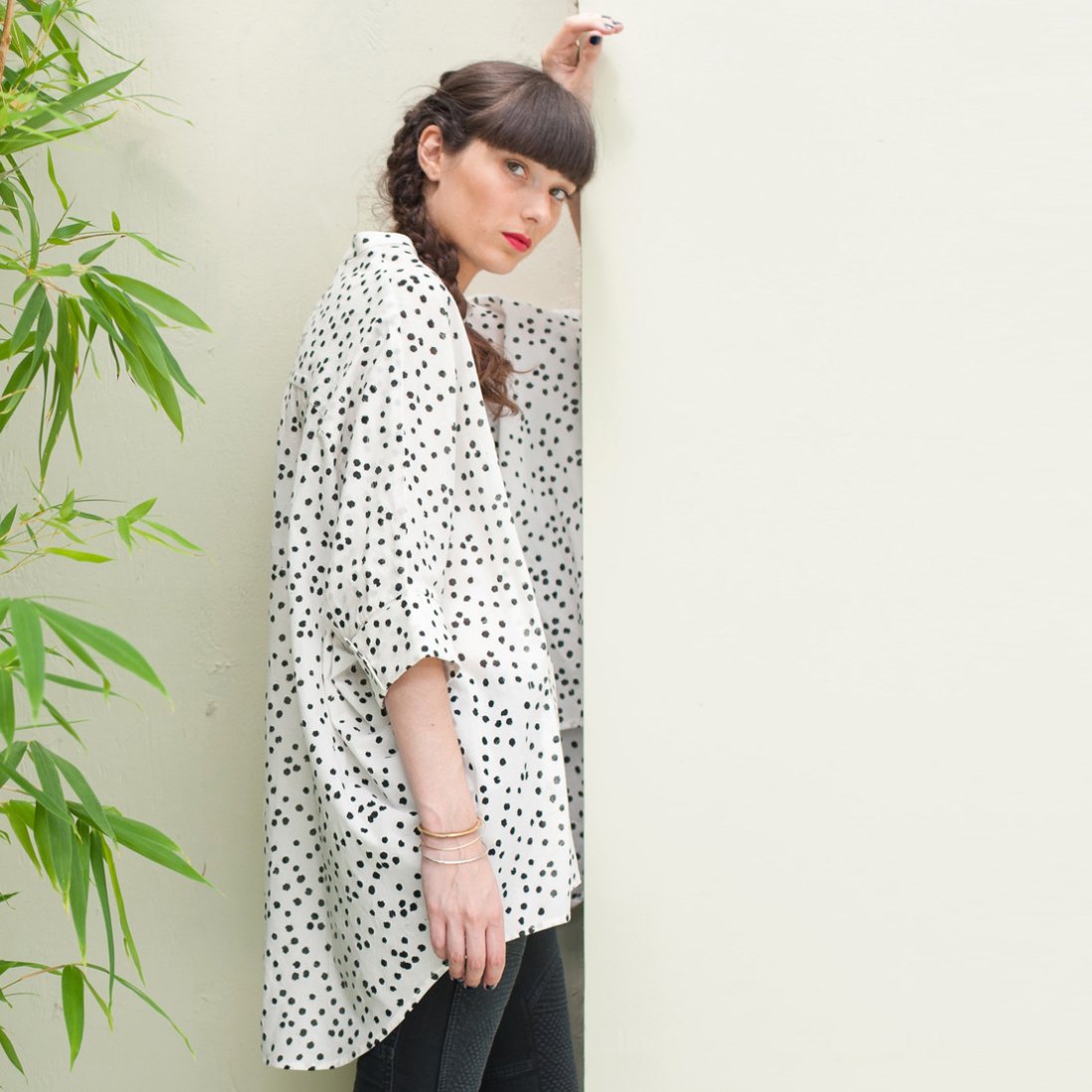 shopsaans's tweet photo. We love the 'Parachute Shirt' by @thepodolls #MadeinSF https://t.co/s3WQhXHmGh     #ecoluxury #oversize #dotpattern https://t.co/lBTMFiZIYO