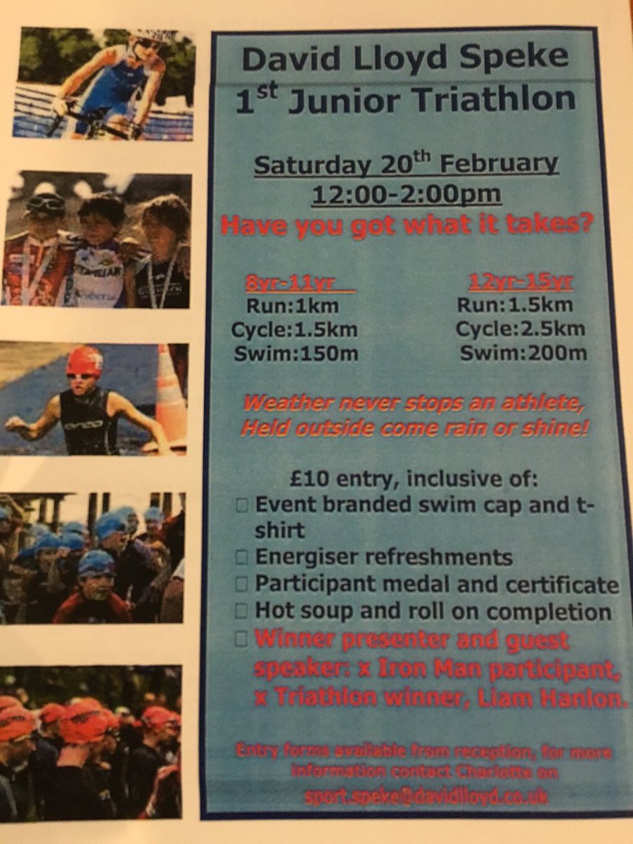DLLSpeke's tweet image. This Saturday is our 1st junior Triathlon with age groups 8-11yrs and 12-15yrs taking place, don't miss out #trifun