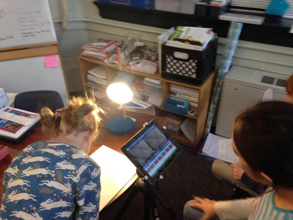 ACSTeach_Learn's tweet photo. @IsaacDicksonAVL Ss are working on a #stopmotionanimation film to demonstrate #commutativeproperty during #acsdlday https://t.co/Ow97alj7eQ