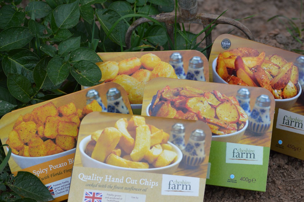 cheshirefarm's tweet photo. CHESHIRE FARM FREE GIVEAWAY! SIMPLY FOLLOW US AND RETWEET THIS PICTURE TO WIN OUR 5 PRODUCT PACKS! #NATIONALCHIPWEEK https://t.co/wviy18iYyI