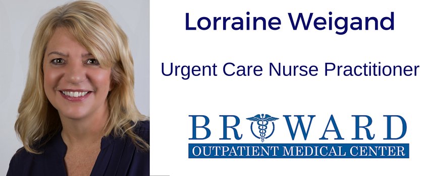 BrowrdOutpatiet's tweet photo. From head to toe, Lorraine Weigand can evaluate and treat multiple illnesses and injuries. #urgentcare #pompanobeach https://t.co/tBJLN9zXWI
