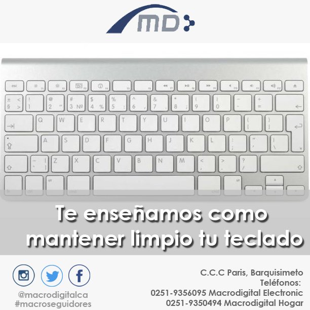 macrodigitalca's tweet image. En nuestro instagram o facebook @macrodigitalca, descubre como realizar mantenimiento a tu teclado
