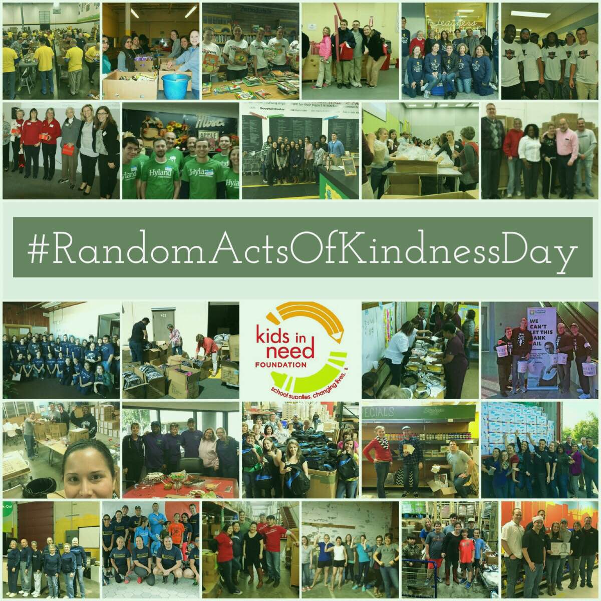 It's #RandomActsOfKindnessDay! This is just a handful of #volunteers from our Centers #Gratitude #MakeADifference