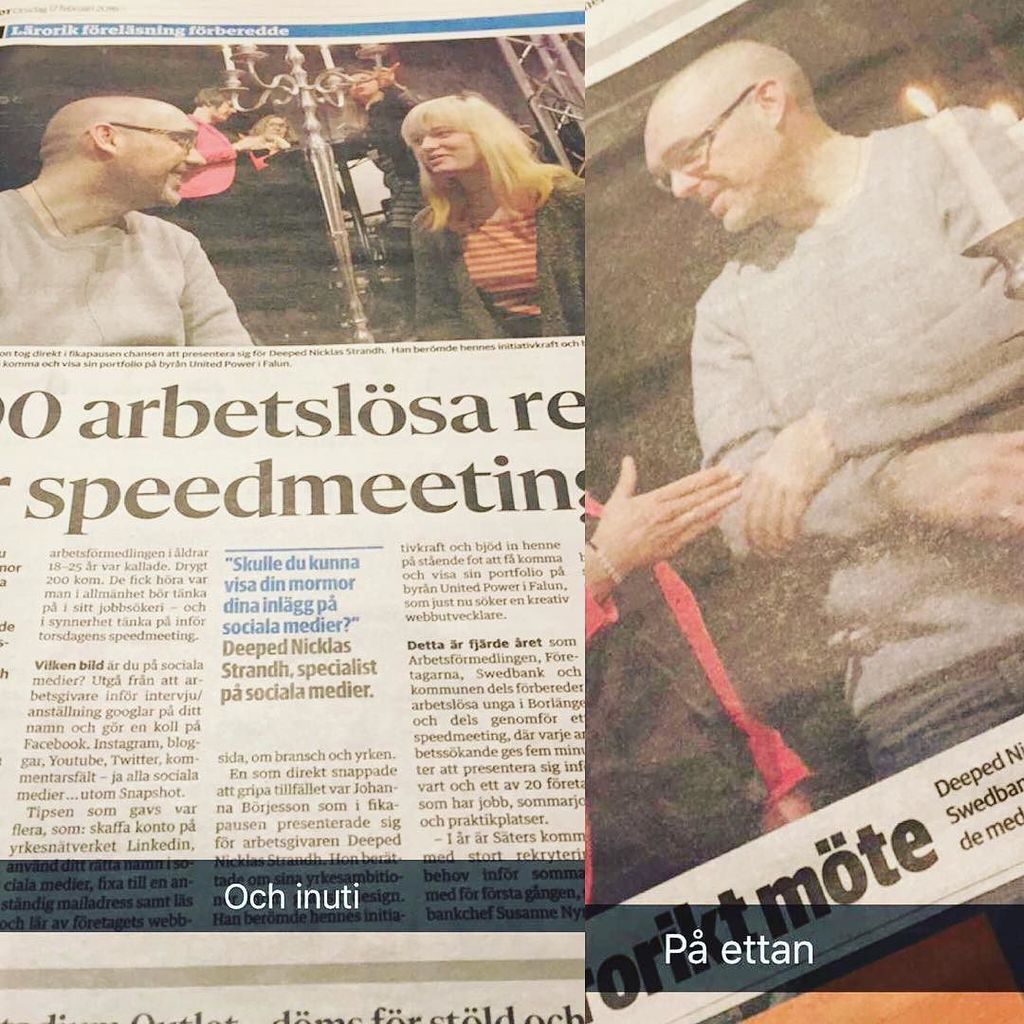 deeped's tweet photo. Var visst i papperet idag. #upftw #socialbydefault https://t.co/uG95N4h7xy https://t.co/TVkZevyh4G