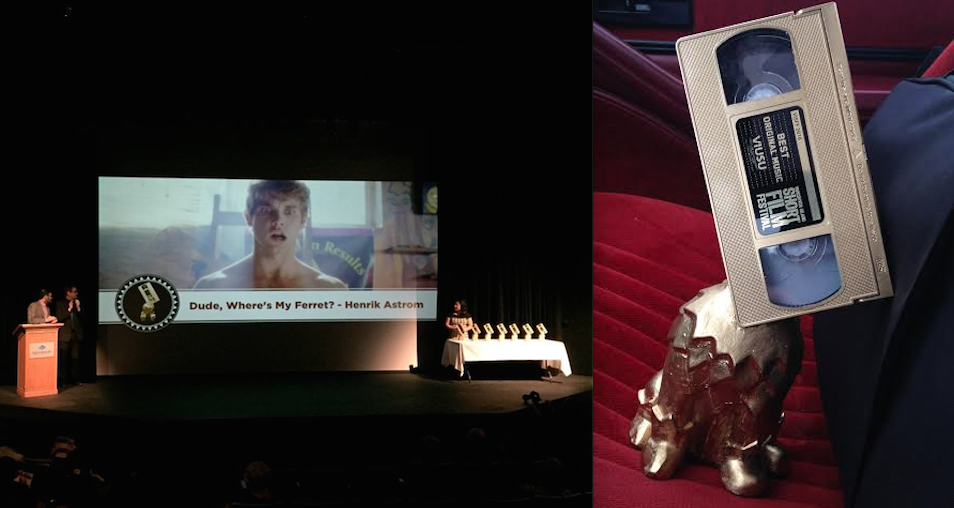 Ferret420's tweet photo. 3 great screenings, lots of laughs, and the award for Best Original Music.  Thanks @VISFF  ! #dudewheresmyferret https://t.co/x4LXT2EdzQ
