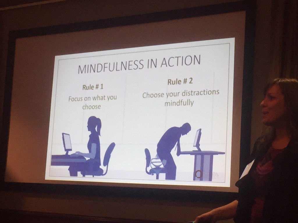 ITCatherine's tweet photo. I'm going to #practice this. #mindfulness #telustalkswxn #wxn #focus - awesome presentation @DUlkowska #yeg https://t.co/nR7PzlyHSI