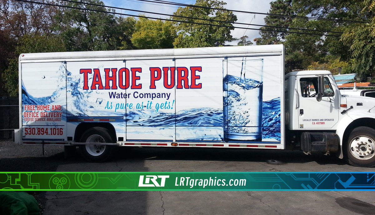 LRTGraphics's tweet image. Helping Tahoe Pure Water making sure the #vehiclegraphics look as fresh as their water .@3m goo.gl/dDOUwA