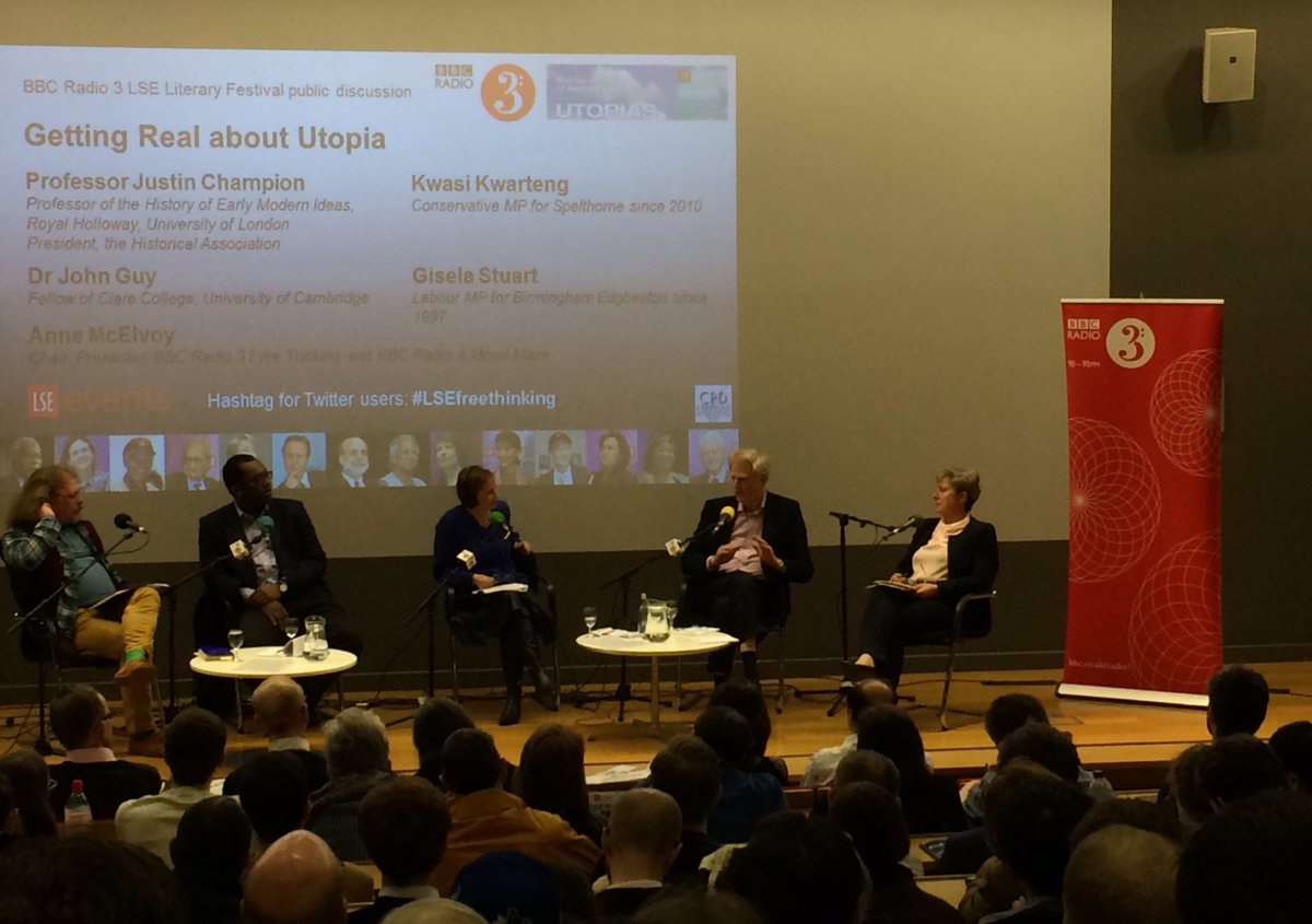 Getting Real about #Utopia @LSEpublicevents being recorded for @BBCRadio3 right now. #LSEfreethinking https://t.co/bBim1vKXPf