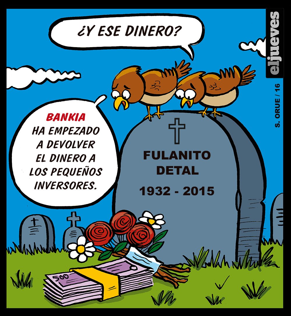 eljueves's tweet photo. Bankia devolverá el dinero a todos los pequeños accionistas con intereses https://t.co/5fbBdtLXrz
