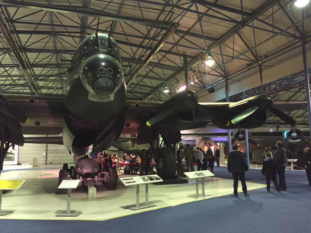 LondonAD1's tweet photo. The Lancaster is a stunning venue for our @Airfix 'Make and Take' activity here @RAFMUSEUM Hendon. https://t.co/TE10jW9Hwl