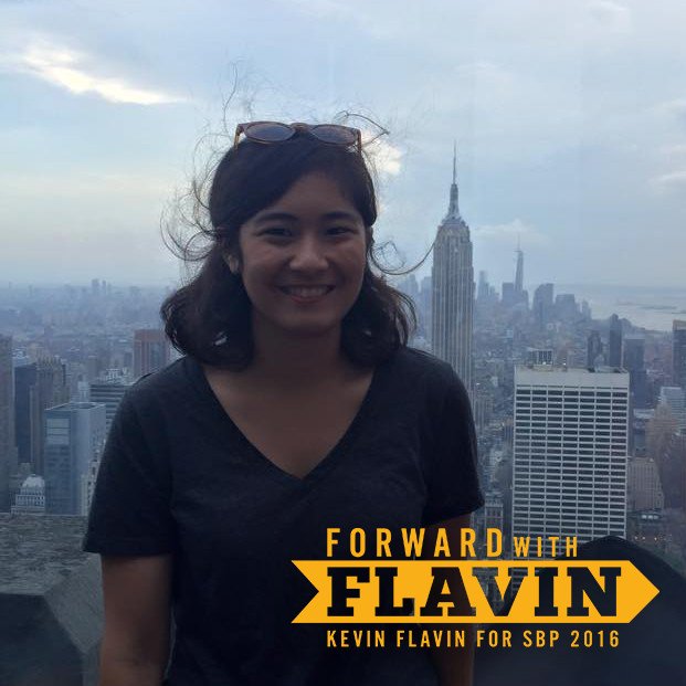 fwdwithflavin's tweet photo. Meet Agatha "Aggie" Tutia! She's an MIS major/Art minor and creates our graphics! #MeetTheTeam #ForwardwithFlavin https://t.co/DZlWBSZ3SZ