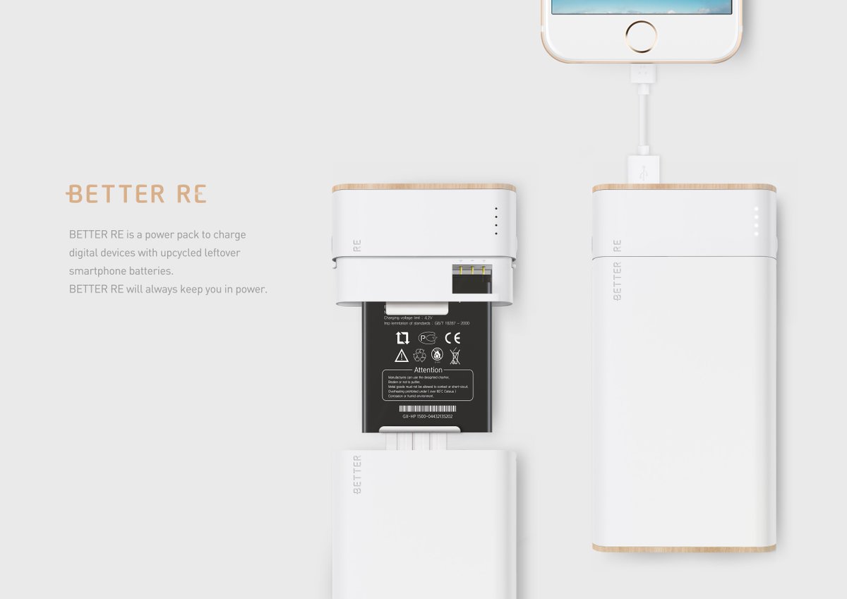 Better_Re's tweet photo. Last Chance to reuse your old smartphone battery. Get BETTER RE now! https://t.co/NCsGh5Rx7E #kickstarter #BetterRe https://t.co/NQMF7SsXU0