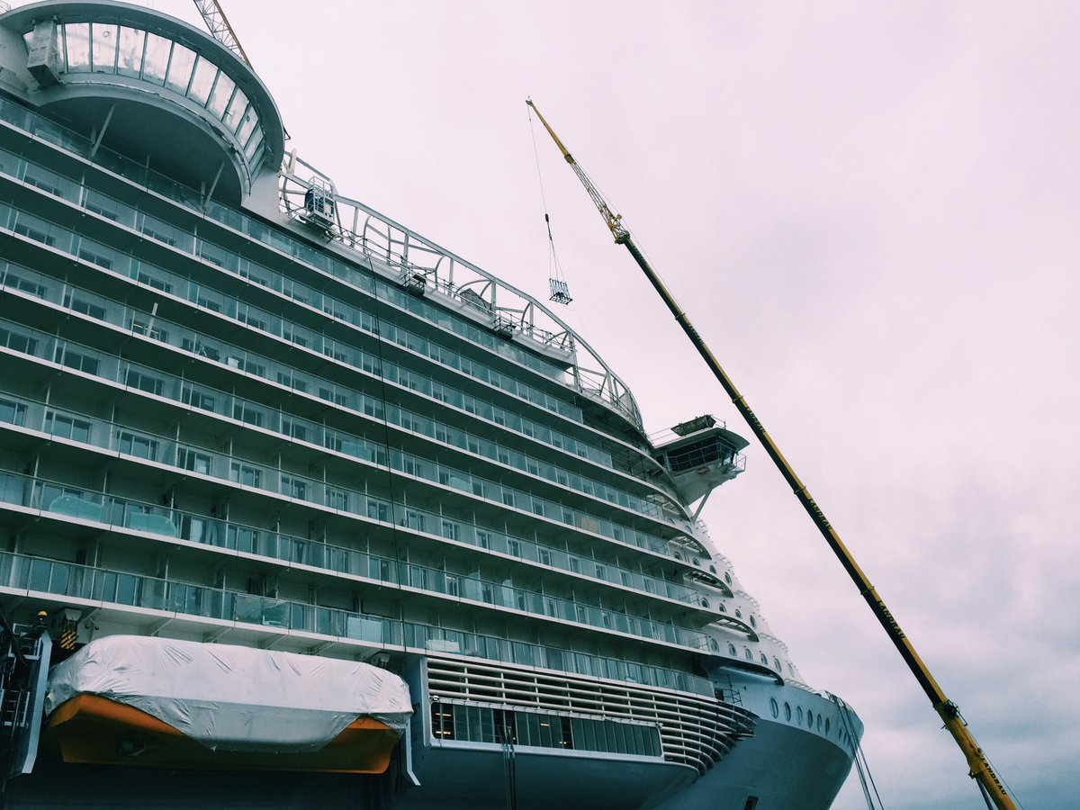 MyRoyalEurope's tweet photo. Today we're visiting #HarmonyoftheSeas in her temporary home, where extraordinary begins... https://t.co/c5Id0E9OvZ