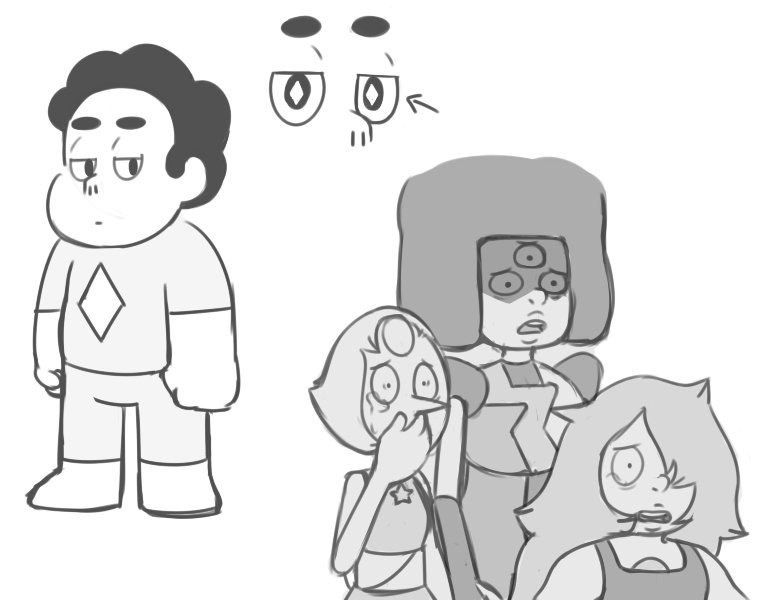 Sexy_Triangle's tweet image. // steven is possessed???
