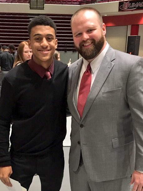 KameronMcQueen's tweet photo. Happy Birthday to one of my fav coaches and mentors! Love beating you in GIF battles 😊 #IANBAH @CoachMorsey https://t.co/krdiblYesx
