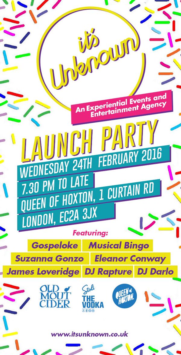 jeromedbernard's tweet photo. Who'd like 2 WIN 2 TICKETS to @ItsUnknownUK Launch! sponsored by @oldmoutcider &amp; @Stoli RT &amp; Follow for a chance https://t.co/HmP9y292FU