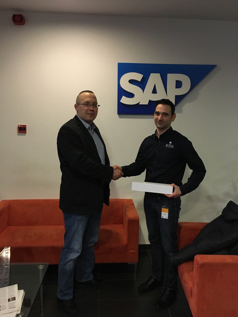 CsabaBalazsS_P's tweet photo. Awarded #SAPB1 #SAPHANA customer in HANA Ace competition. Elter light from Hungary. https://t.co/2ZHp9QAL6P https://t.co/Mmy2G0ESoG
