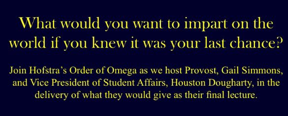 HofstraGreeks's tweet photo. Tomorrow is Order of Omega's Last Lecture Series with VP W. Houston Dougharty! @HofstraU @HofstraOSLE https://t.co/eamkUtRqou