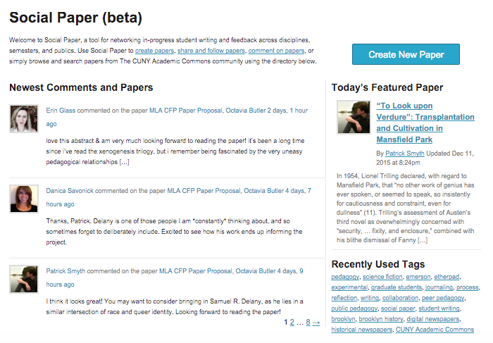 cunycommons's tweet photo. How to navigate the #SocialPaper Hub on the @cunycommons to find articles of interest: https://t.co/M91yTSiwT5 https://t.co/45PM7IHE0Z