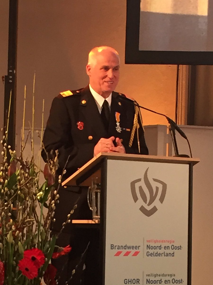 Doetinchem is een geweldige brandweer-ridder rijker. Koos van harte gefeliciteerd met de hoge onderscheiding!