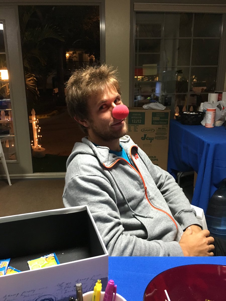 DBOtransport's tweet photo. @RaduAlbot clowning around with us in the #DelrayBeachOpen #TransFort https://t.co/8DXjtsWJwm