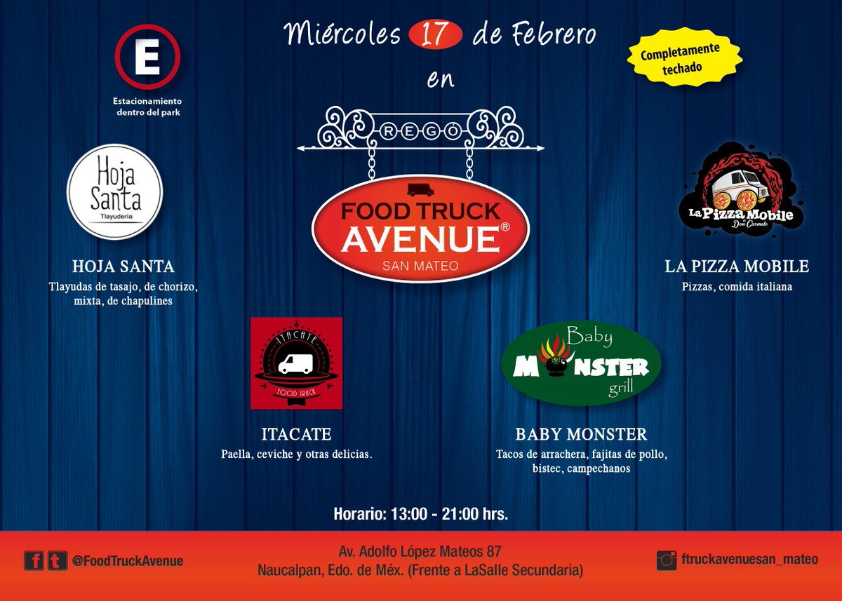 #FelizMiercoles hoy en <a href="/FoodTruckAvenue/">Food Truck Avenue</a> tenemos para todos los gustos Pizzas tlayudas arrachera paella ceviches
