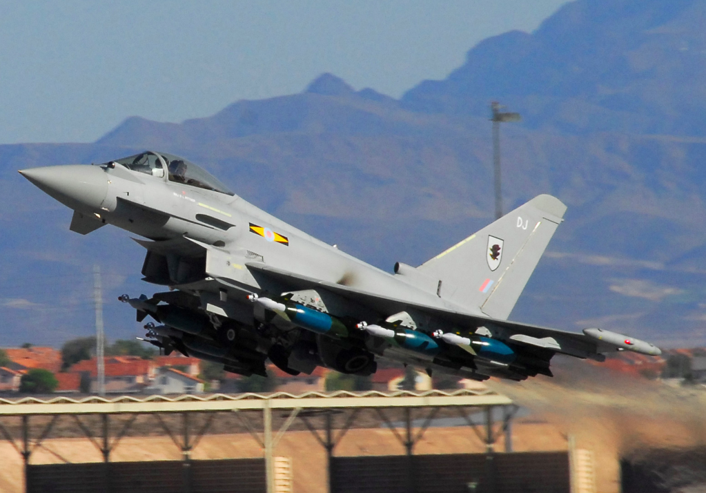 airlivenet's tweet photo. Royal Air Force Typhoons scrambled to intercept two Russian bombers heading to UK airspace https://t.co/YXTRtAhzM7 https://t.co/wxLWYlLikb