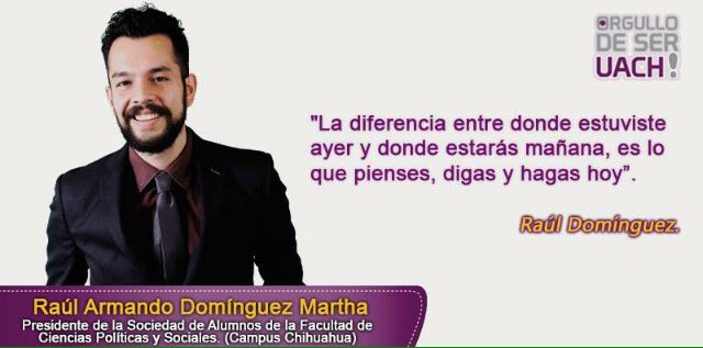 ODSUACH's tweet photo. #ConoceA Raúl #OrgulloDeSerUACH #HaciendoAmigos #SAFCPyS https://t.co/0KbcCMKMp7