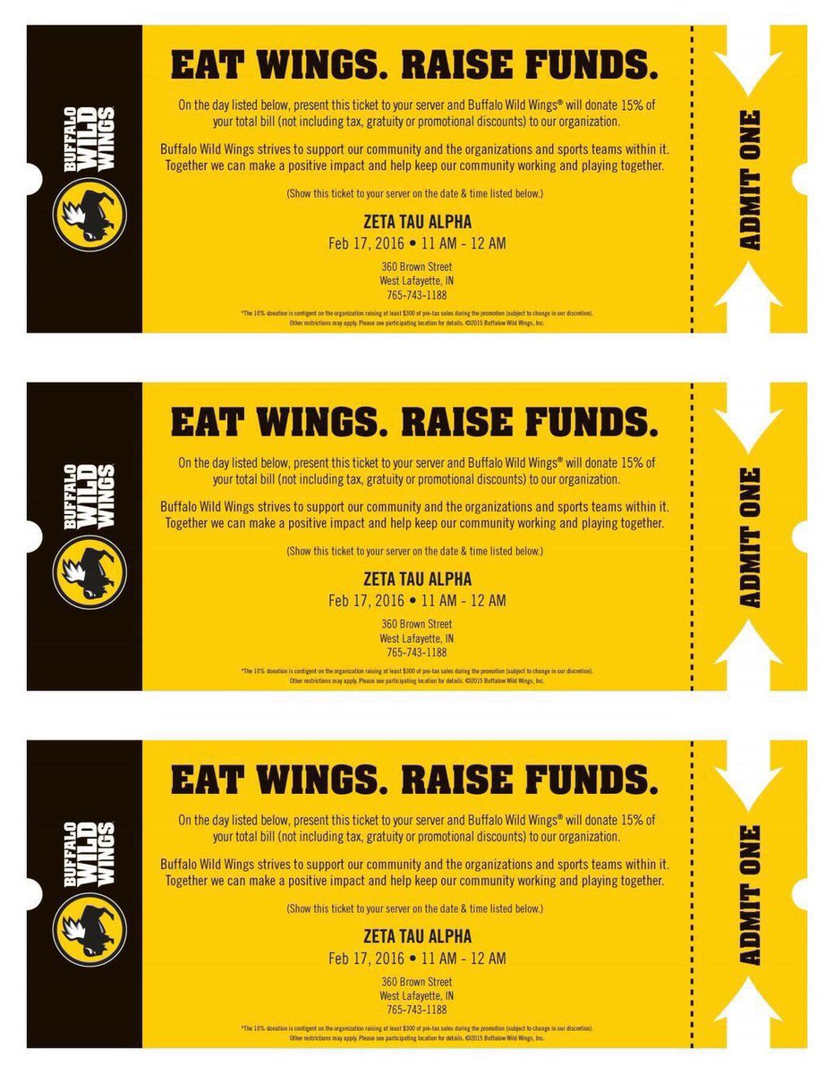 Come to BDubs tonight to support Zeta's BMOC! 🎀 don't forget to mention FarmHouse when eating your wings