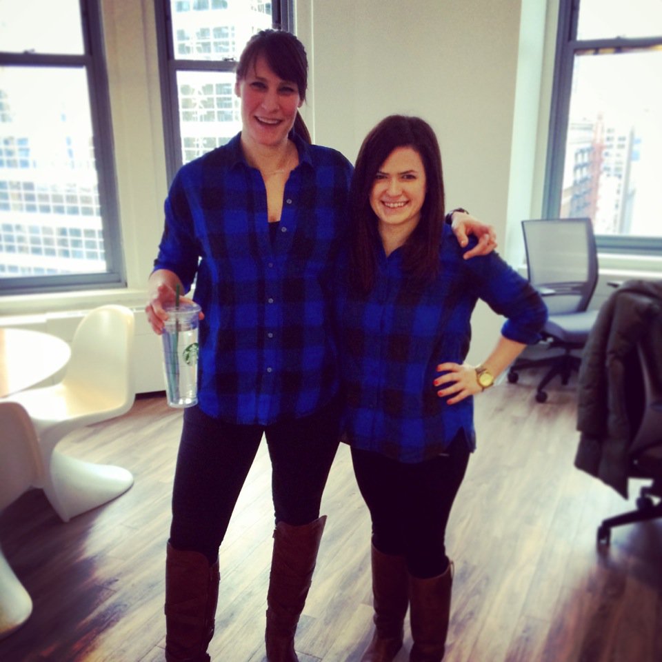 EquatorDesignIR's tweet image. Another unplanned twinsie moment with Accounts and Photography Team... #equatordesign #twinsieday