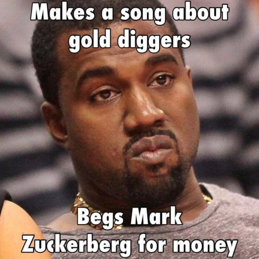 BuzzLamp's tweet photo. Kanye, Kanye, Kanye....    #kanyewest #markzuckerberg https://t.co/P8GdUCitBT
